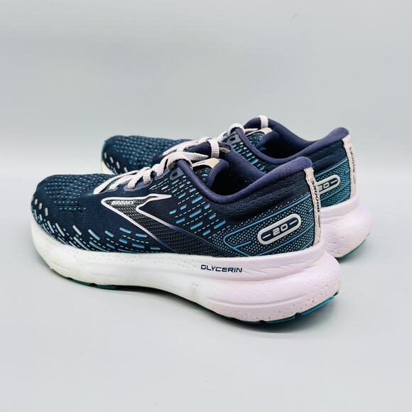 Brooks Shoes Womens 8 Blue Glycerin 20 Running Road Athletic Comfort Sneaker - Picture 6 of 12